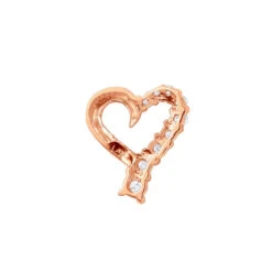 14K Yellow Gold Round Diamond Floating Heart Pendant 0.25ct -Urban Jewels Shop 14k gold round diamond floating heart pendant 025ct p 27715 backro 20191215