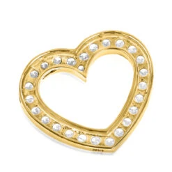14K Yellow Gold Round Diamond Floating Heart Pendant 1.25ct -Urban Jewels Shop 14k gold round diamond floating heart pendant 138ct p 5888 backye