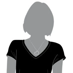 14K White Gold 1 Carat Round Diamond Floating Heart Pendant By Luxurman -Urban Jewels Shop 14k gold round diamond floating heart pendant 1ct p 27699 bodwh