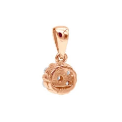 14K Rose Gold Round Diamond Flower Pendant For Women 0.25ct 13 14K Rose Gold Round Diamond Flower Pendant For Women 0.25ct -Urban Jewels Shop 14k gold round diamond flower pendant 025ct p 27210 backro