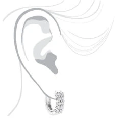 14K Yellow Gold Round Diamond Huggie Earrings 0.44ct -Urban Jewels Shop 14k gold round diamond huggie earrings 044ct p 6032 bodwh