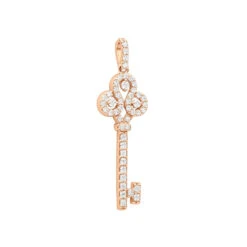 14K White Gold Round Diamond Key Pendant 1.57ct -Urban Jewels Shop 14k gold round diamond key pendant 157ct p 30603 ro