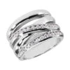 14K White Gold Round Diamond Ladies Ring 0.73ct