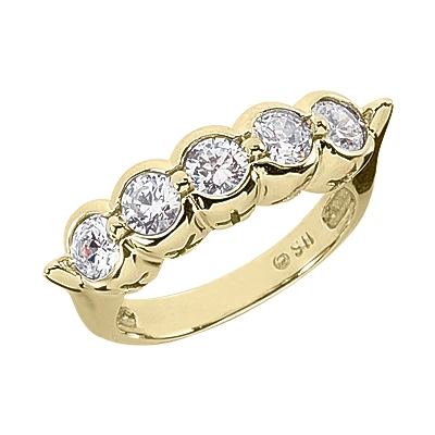 14K White Gold Round Diamond Ladies Ring 1.50ct 6.2mm 2 14K White Gold Round Diamond Ladies Ring 1.50ct 6.2mm - Image 2