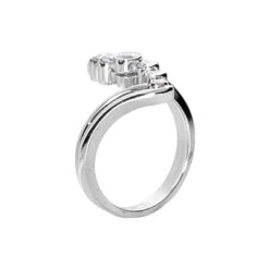 14K White Gold Round Diamond Right Hand Ladies Ring 0.42ct 6 14K White Gold Round Diamond Right Hand Ladies Ring 0.42ct -Urban Jewels Shop 14k gold round diamond right hand ladies ring 042ct p 29782 back white