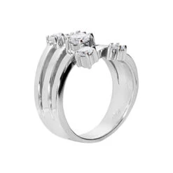 14K White Gold Round Diamond Right Hand Ring 0.59ct 6 14K White Gold Round Diamond Right Hand Ring 0.59ct -Urban Jewels Shop 14k gold round diamond right hand ring 059ct p 29735 back white