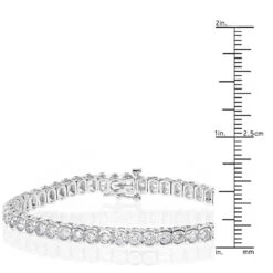 Round Diamond 14K White Gold Women's Tennis Bracelet 4.70ct 11 Round Diamond 14K White Gold Women's Tennis Bracelet 4.70ct -Urban Jewels Shop 14k gold round diamond tennis bracelet 470ct p 260 rulerwh