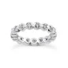 14K White Gold Round Diamonds Eternity Ring 0.60ct