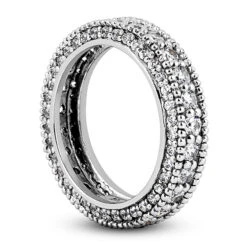 14K White Gold Round Diamonds Eternity Ring 2.06ct -Urban Jewels Shop 14k gold round diamonds eternity ring 206ct p 24865 back white 20220426