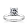 14K White Gold Solitaire Engagement Ring 0.30ct 2.2mm