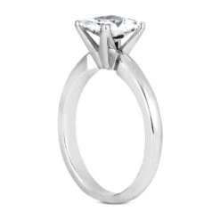 14K White Gold Solitaire Engagement Ring 0.40ct 2.2mm -Urban Jewels Shop 14k gold solitaire engagement ring 040ct p 24978 back white 20220426