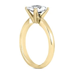 14K White Gold Solitaire Engagement Ring 0.40ct 2.2mm -Urban Jewels Shop 14k gold solitaire engagement ring 040ct p 24978 back yellow 20220426