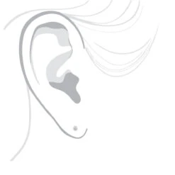 14K White Gold Solitaire Round Diamond Bezel Stud Earrings 0.25ct -Urban Jewels Shop 14k gold solitaire round diamond bezel stud earrings 025ct bodwh