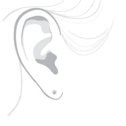 14K White Gold Solitaire Round Diamond Martini Stud Earrings 0.33ct -Urban Jewels Shop 14k gold solitaire round diamond martini stud earrings 033ct bodwh