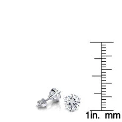 14K White Gold Solitaire Round Diamond Martini Stud Earrings 1.5ct 11 14K White Gold Solitaire Round Diamond Martini Stud Earrings 1.5ct -Urban Jewels Shop 14k gold solitaire round diamond martini stud earrings 15ct rulerwh