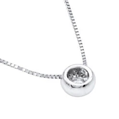 14K White Gold Solitaire Round Diamond Necklace Ladies Pendant With Chain 0.25ct 9 14K White Gold Solitaire Round Diamond Necklace Ladies Pendant With Chain 0.25ct -Urban Jewels Shop 14k gold solitaire round diamond necklace ladies pendant with chain 025ct backwh