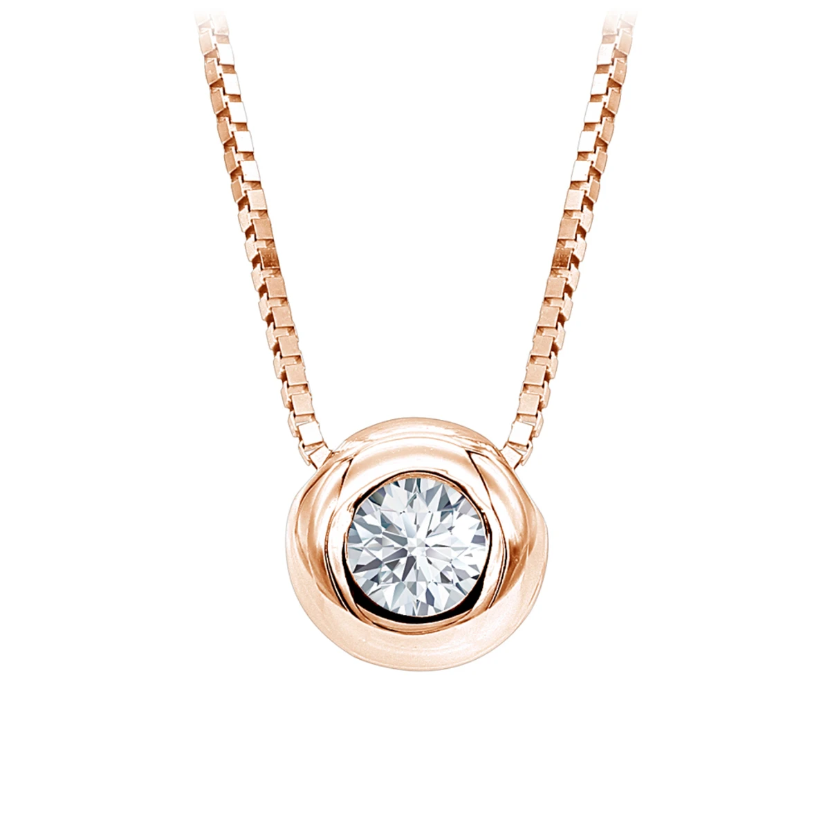 14K White Gold Solitaire Round Diamond Necklace Ladies Pendant With Chain 0.25ct 3 14K White Gold Solitaire Round Diamond Necklace Ladies Pendant With Chain 0.25ct - Image 3