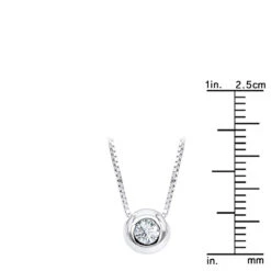 14K White Gold Solitaire Round Diamond Necklace Ladies Pendant With Chain 0.25ct 11 14K White Gold Solitaire Round Diamond Necklace Ladies Pendant With Chain 0.25ct -Urban Jewels Shop 14k gold solitaire round diamond necklace ladies pendant with chain 025ct rulerwh