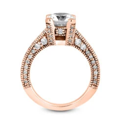 14K White Gold Unique Diamond Engagement Ring 1.18ct 2mm -Urban Jewels Shop 14k gold unique diamond engagement ring 118ct p 23850 additional rose