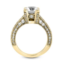 14K White Gold Unique Diamond Engagement Ring 1.18ct 2mm -Urban Jewels Shop 14k gold unique diamond engagement ring 118ct p 23850 additional yellow