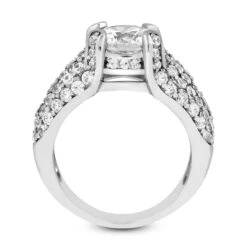 14K White Gold Unique Diamond Engagement Ring 1.54ct -Urban Jewels Shop 14k gold unique diamond engagement ring 154ct p 23593 additional white