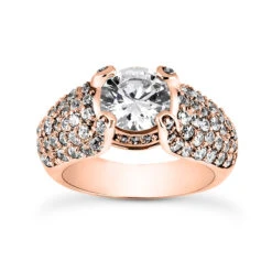 14K White Gold Unique Diamond Engagement Ring 1.54ct -Urban Jewels Shop 14k gold unique diamond engagement ring 154ct p 23593 rose 20220426