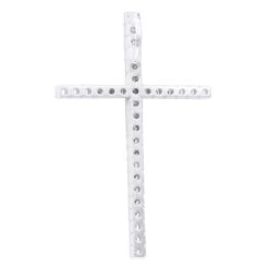 14K Yellow Gold White And Yellow Diamond Cross Pendant 0.72ct -Urban Jewels Shop 14k gold white and yellow diamond cross pendant 072ct p 6606 backwh