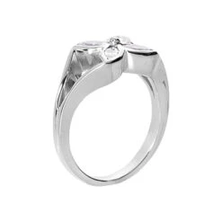 14K White Gold Women's Diamond Ring 0.60ct 9.7mm -Urban Jewels Shop 14k gold womens diamond ring 060ct p 29162 back white