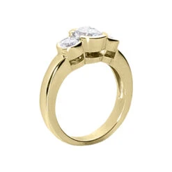 Thin 14K White Gold Women's Diamond Ring 1.50ct 7 Thin 14K White Gold Women's Diamond Ring 1.50ct -Urban Jewels Shop 14k gold womens diamond ring 150ct p 29128 back yellow