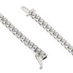 14K White Gold Women's Round Diamond Tennis Bracelet 1.80ct 9 14K White Gold Women's Round Diamond Tennis Bracelet 1.80ct -Urban Jewels Shop 14k gold womens round diamond tennis bracelet 180ct p 5825 backwh