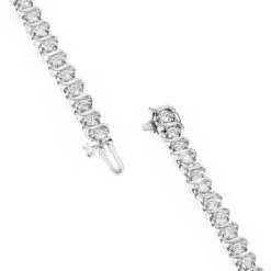 Unique 14K White Gold Infinity Diamond Tennis Bracelet For Women By LUXURMAN 2.53ct -Urban Jewels Shop 14k infinity diamond tennis bracelet 253ct p 22460 backwh