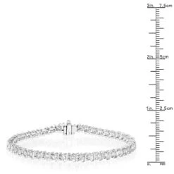 Unique 14K White Gold Infinity Diamond Tennis Bracelet For Women By LUXURMAN 2.53ct -Urban Jewels Shop 14k infinity diamond tennis bracelet 253ct p 22460 rulerwh