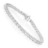 Unique 14K White Gold Infinity Diamond Tennis Bracelet For Women By LUXURMAN 2.53ct