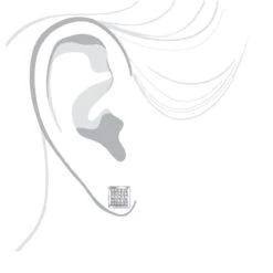 14K White Gold Invisible Set Princess Diamond Stud Earrings 0.55ct -Urban Jewels Shop 14k invisible set princess diamond stud earrings 060ct p 6163 bodwh