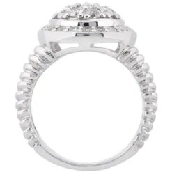 14K White Gold Ladies Cluster Diamond Ring 1 Carat -Urban Jewels Shop 14k ladies cluster diamond ring 1 carat p 35179 additional white