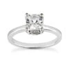 14K White Gold Princess Cut Diamond Engagement Ring 0.84ct