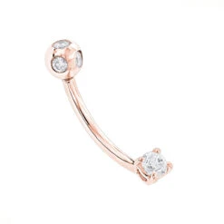 Pure 14K White Gold Belly Ring With Diamonds 0.33ct -Urban Jewels Shop 14k pure gold belly ring with diamonds 033ct p 5864 ro
