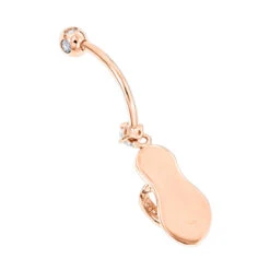 Pure 14K Rose Gold Diamond Flip Flop Belly Ring 0.33ct 8 Pure 14K Rose Gold Diamond Flip Flop Belly Ring 0.33ct -Urban Jewels Shop 14k pure gold diamond flip flop belly ring 033ct p 5874 backro