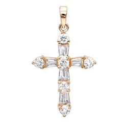 14K White Gold Round Diamond Cross Pendant 1.85ct -Urban Jewels Shop 14k round diamond cross pendant 185ct p 35135 ro