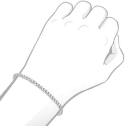 14K White Gold Round Diamond Tennis Bracelet For Women 3.55ct With 4 Prong Setting 18 14K White Gold Round Diamond Tennis Bracelet For Women 3.55ct With 4 Prong Setting -Urban Jewels Shop 14k round diamond tennis bracelet 355ct p 22423 bodwh