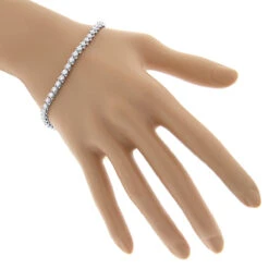 Round G VS Diamond Tennis Bracelet 4.4ct 14K White Gold -Urban Jewels Shop 14k round diamond tennis bracelet 440ct p 22480 bodwh
