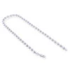 Men's 14K White Gold Bead Ball Chain Bracelet 5mm 7.5in-9in