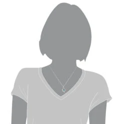 14K White Gold Ladies Blue Diamond Necklace 0.35ct La Minor 9 14K White Gold Ladies Blue Diamond Necklace 0.35ct La Minor -Urban Jewels Shop 14k white gold ladies blue diamond necklace 035ct la minor 3