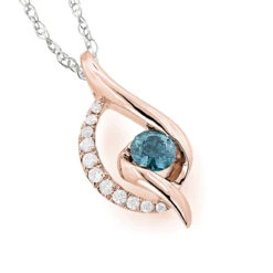 14K White Gold Ladies Blue Diamond Necklace 0.35ct La Minor 7 14K White Gold Ladies Blue Diamond Necklace 0.35ct La Minor -Urban Jewels Shop 14k white gold ladies blue diamond necklace 035ct la minor ro