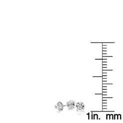 14K White Gold Round Diamond Stud Earrings 0.25ct -Urban Jewels Shop 14k white gold round diamond stud earrings 025ct p 297 rulerwh