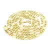 14K Yellow Gold Figaro Chain For Men 4.5mm 22-24in