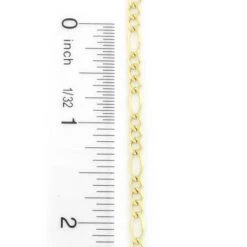 14K Yellow Gold Figaro Chain For Men 4.5mm 22-24in -Urban Jewels Shop 14k yellow gold figaro chain 45mm 22 24in 3