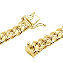 Men's 14K Yellow Gold Miami Cuban Link Curb Chain 8mm Wide 22in-40in Long -Urban Jewels Shop 14k yellow gold miami cuban link curb chain 8mm wide 24in 40in long backye 20200312