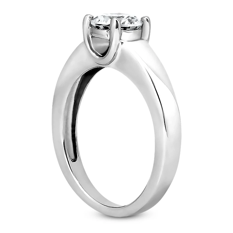 Diamond 18K White Gold Engagement Ring 0.75 Carat 4 Diamond 18K White Gold Engagement Ring 0.75 Carat - Image 4