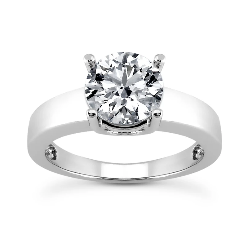 Diamond 18K White Gold Engagement Ring 0.75 Carat 1 Diamond 18K White Gold Engagement Ring 0.75 Carat